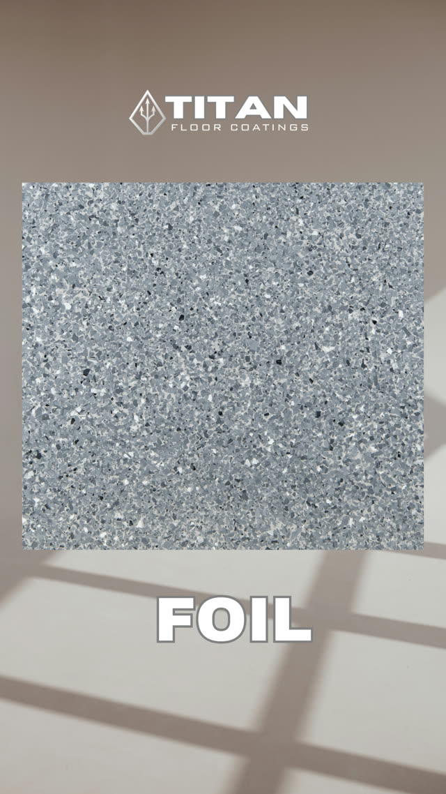 Foil epoxy flake colour