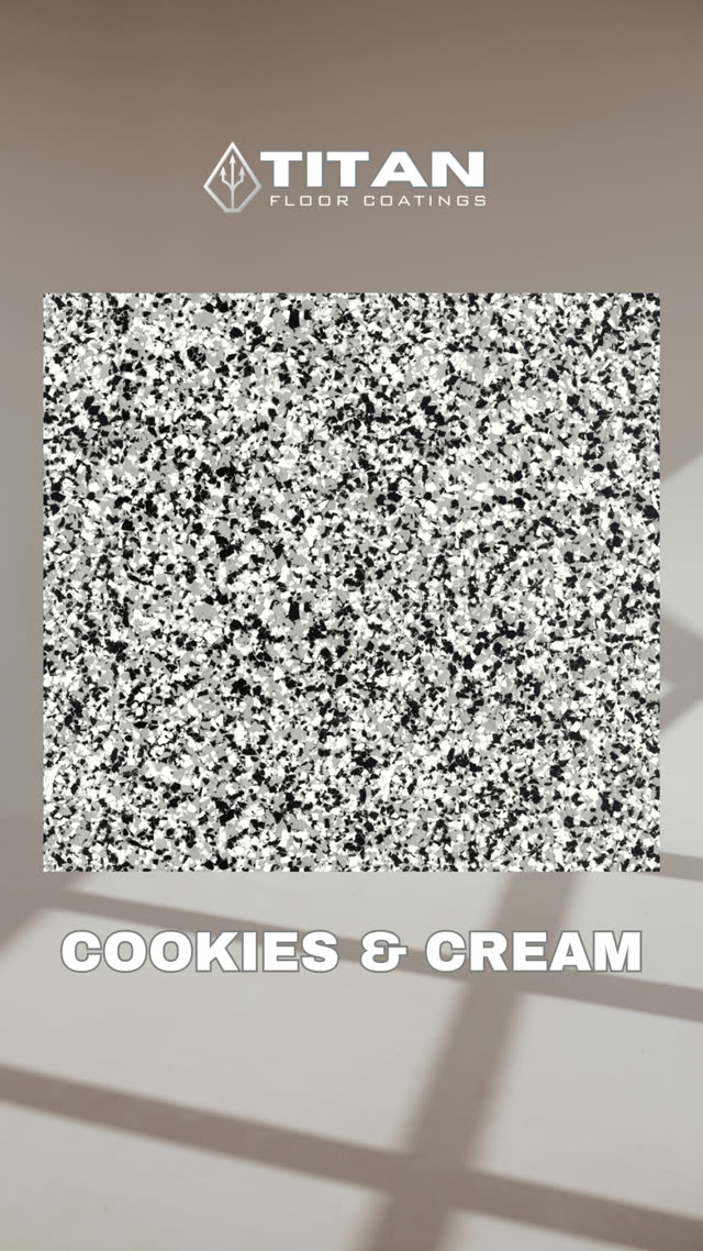 Cookies and Cream epoxy flake colour