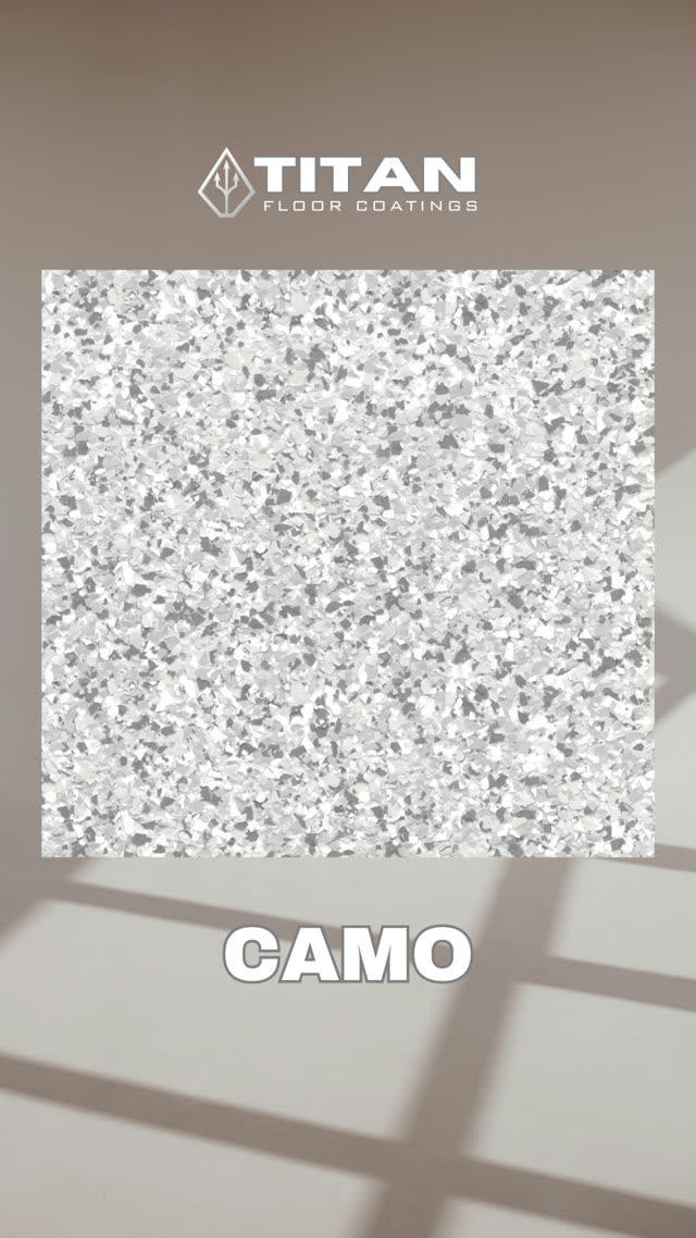 Camo epoxy flake colour