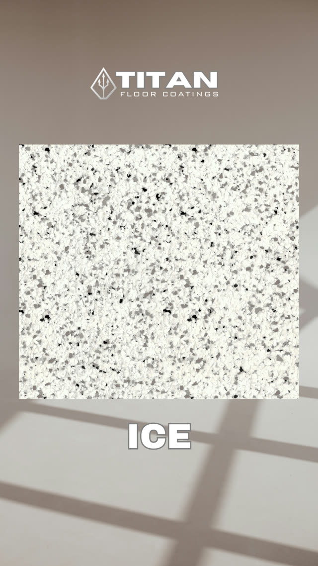 Ice epoxy flake colour