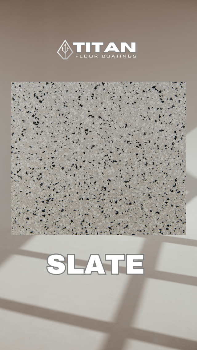 Slate epoxy flake colour